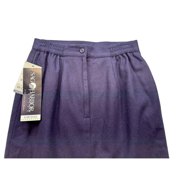 Sag Harbor Womens Wool Skirt 8P Petite Purple - Picture 11 of 11